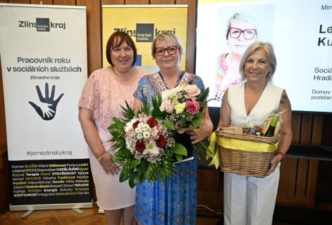Naše kolegyně oceněna Zlínským krajem za práci v sociálních službách