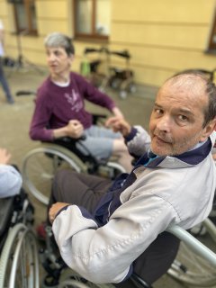 Kácení májky v  DZP Velehrad Vincentinum